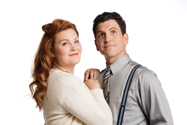 Erin Aberle-Palm and Nick Fontaine as Mary Bailey and George Bailey